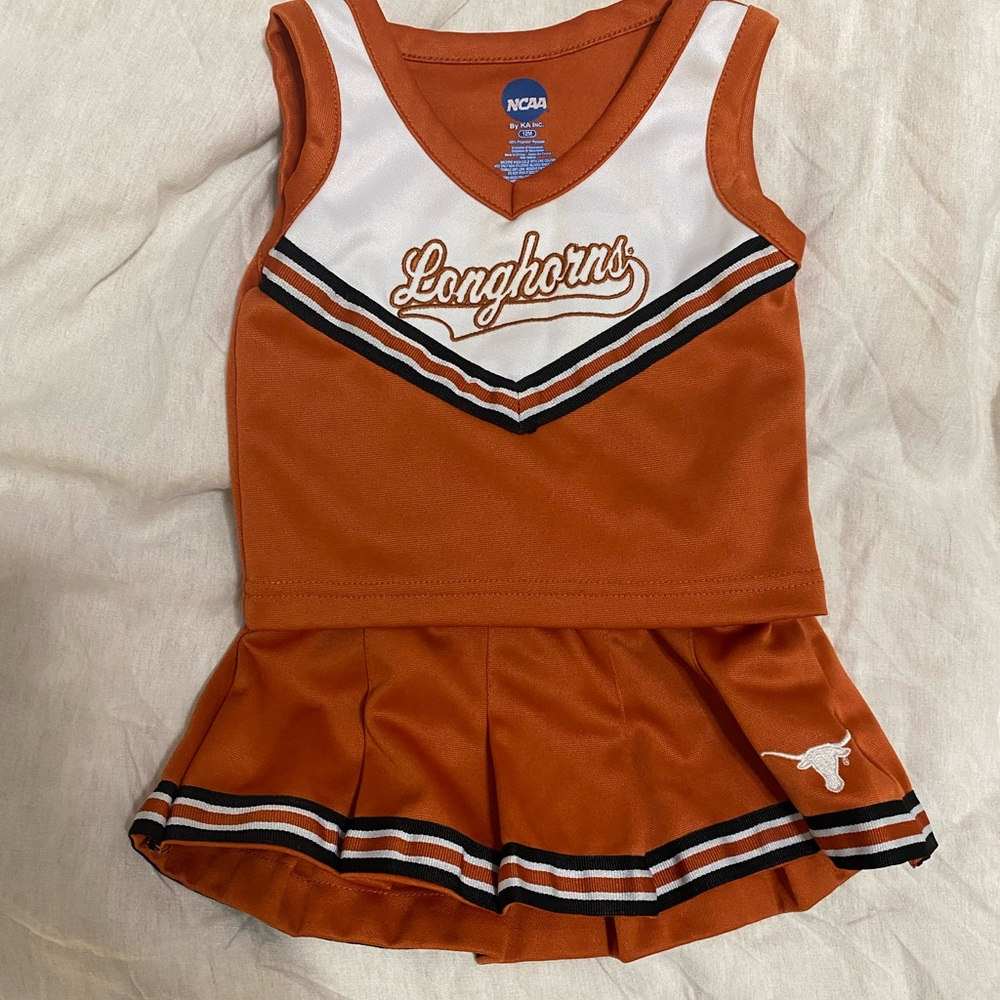 UT Longhorns baby girl cheer outfit University of Texas